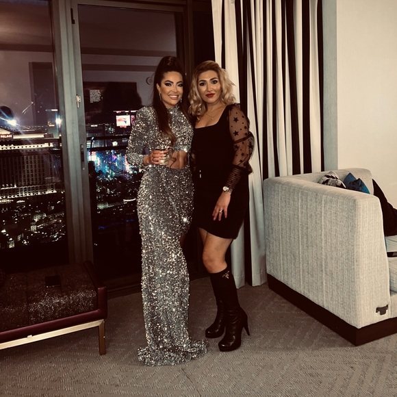 ABYSSBYABBY dress size small in a silver color - Picture 5 of 8